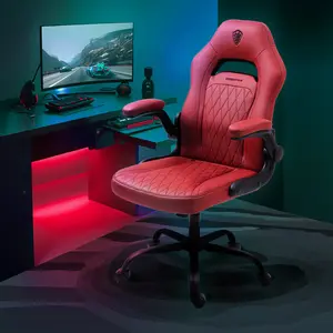 Dowinx Gaming Chair -  Ergonomic gaming chair with breathable PU leather and pocket spring cushion – featuring lumbar support and 360° swivel adjustability, delivering ultimate comfort for intense gaming sessions, available in multiple colors