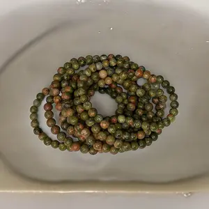 Unakite Crystal Bracelet for Women and Men - Fashion Accessory for Balance, Grounding, and Insight