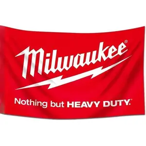 Milwaukee Flag Nothing But Heavy Duty Banner 3X5 Feet for College Dorm,Room Man Cave Garage Decorations art home decor Cloth Gift Hanging Print