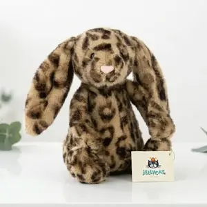 Jellycat Cobblehop Leopard Bunny Plush, Soft Stuffed Toy Doll, Lovely Gift for Her, Gift Ready with Dust Bag, NWT