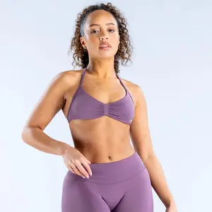 DFYNE Impact Strappy Bra  High-Impact Support, Strappy Halter & Open Back Design, Padded Comfort, Breathable Performance Fabric, Perfect for Yoga, Gym, Workout & Daily Active Wear