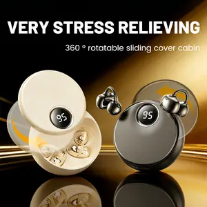 New model wireless Bluetooth earbuds with a 6.0 Bluetooth chip, ear-clip  for comfortable wear, a case lid that rotates 360°, stress-relief feature, ultra-long battery life—theuse, sports, . gamingheadset hdaudio in-ear headphone tiktokshop spring deal fa