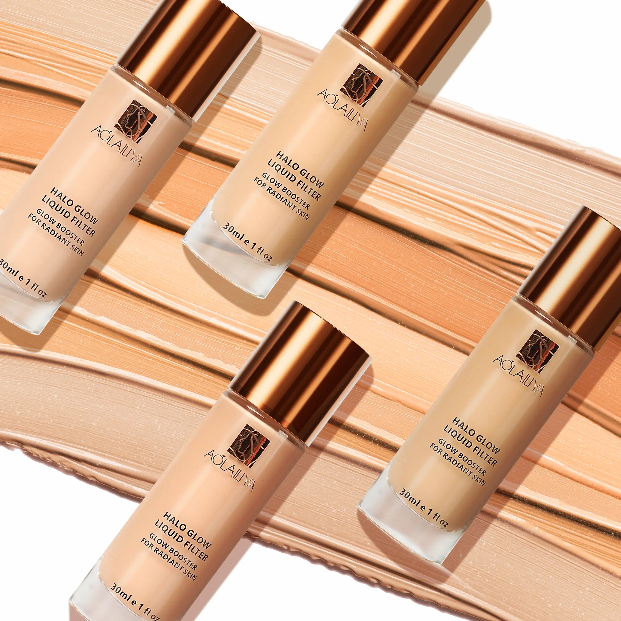 Aolailiya Natural Glow Liquid Filter, Face Complexion Booster For an All Day Radiant Glow Soft-Focus Look, Liquid Highlighter Primer, Glow Lotion, Vegan & Cruelty-Free