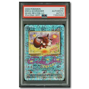 PSA 9 Eevee Legendary Collection Reverse Holo : ERICA SCHOEDER AUTO