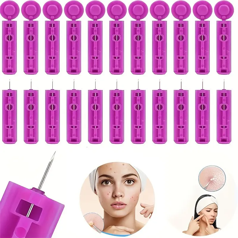 50/100pcs Ultra-Sharp Blackhead Remover Needles, Blackhead Pore Remover, One-Time Use Acne Needle Set, Stainless Acne Extractor, Pimple Squeezing Tool, Skin Care Kit, Beauty Equipment, Facial Care Tools