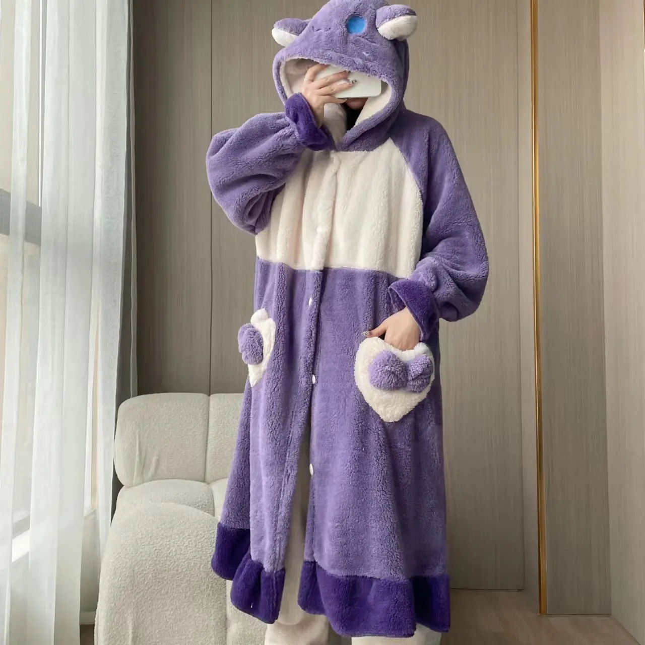 Purple Bat Robe