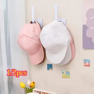 1PCS Adhesive Hooks For Hanging Baby Bibs, Rolled Paper Towel Holder, 10lb Self Adhesive Hooks, Key Waterproof Hooks, Adhesive Hooks For Bathroom Shower Outdoor Kitchen Door Home Decor Halloween Christmas Gift