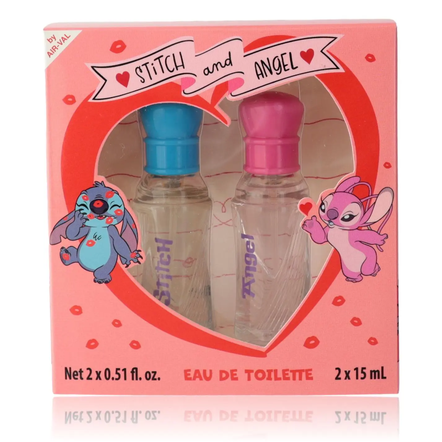 Stitch & Angel by Air-Val International, Child-Focused 2-Piece Scented Gift Set with Cartoon Character Illustrations, Travel Size (Beauty & Personal Care Fragrance)