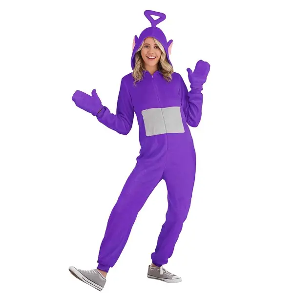 Adult Teletubbies Tinky Winky Jumpsuit Costume