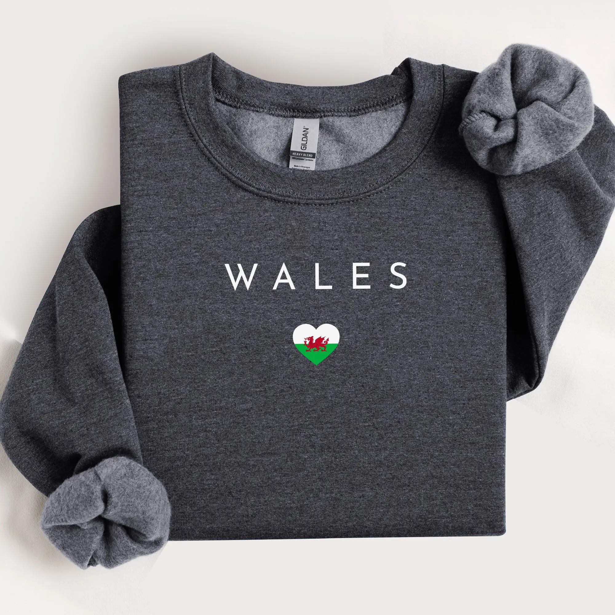 Wales Sweatshirt, Wales Shirt, Wales Gift, Welsh Flag Pullover, Wales Souvenir, Travel Sweater