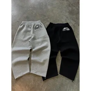 2026 Trendy High Street Retro Casual Streetwear Men's Sports Suit Harajuku Embroidered Hoodie men Hip-hop Loose Sweatpants