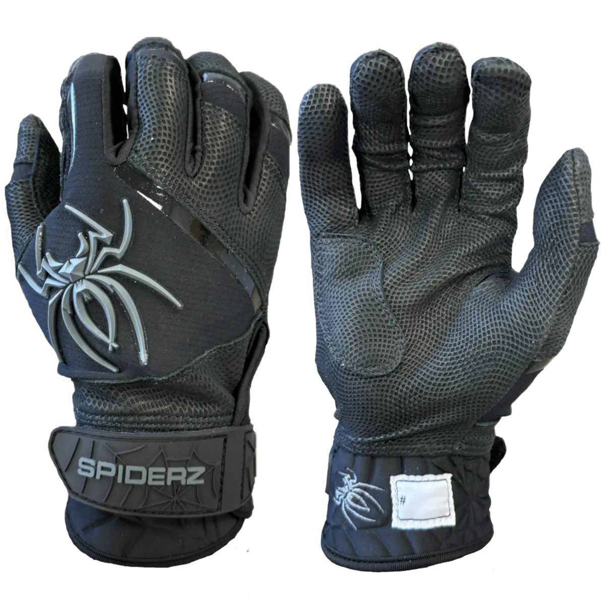 Spiderz PRO PREMIER Batting Gloves - Black/Graphite