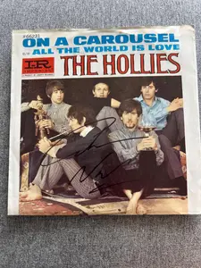 Graham Nash Signed Autographed The Hollies "On A Carousel" 45 Record Vinyl w/COA