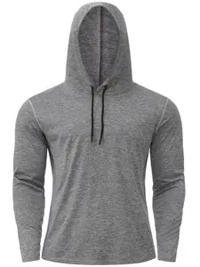 S-XXL Men's Hoodies Long Sleeve Drawstring Pullover Sweatshirt Casual Hooded for Gym Workout Athletic Gym Sweatwear