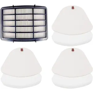 3  & Felt + 1 Hepa Filters for Shark Navigator Lift  Vacuum CU500 NV350 NV351 NV352 NV355 NV356E NV360 UV440 UV540, Replacement Part XFF350 XHF350