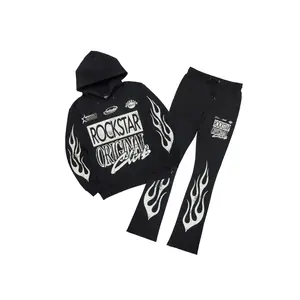 Rylok Black Hoodie Stacked Track Set