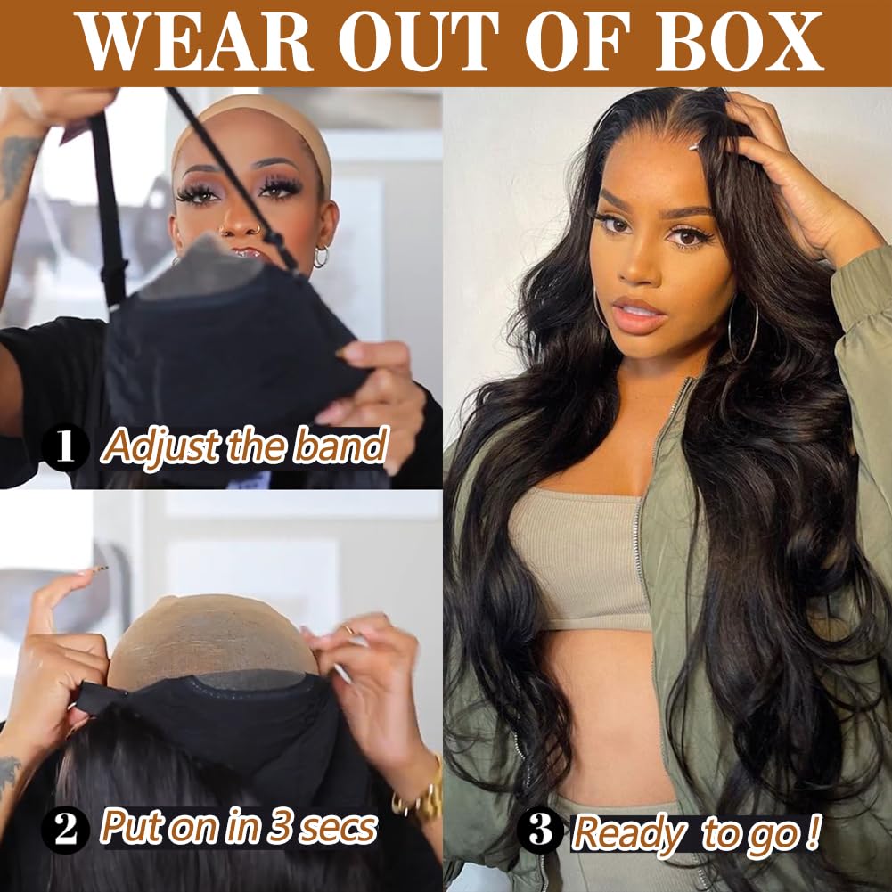 MYLOCKME Body Wave Lace Front Wig 13x6 13x4 HD Transaprent Lace Frontal Wig 9x6 7x5 6x4 5x5 Glueless Wig 30 32 34 Inch 180 Density