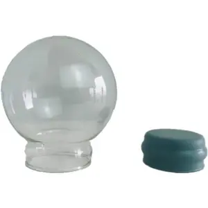 Home Decoration DIY Empty Glass Snow Globe Kit (D45mm) - Water Globe Accessories