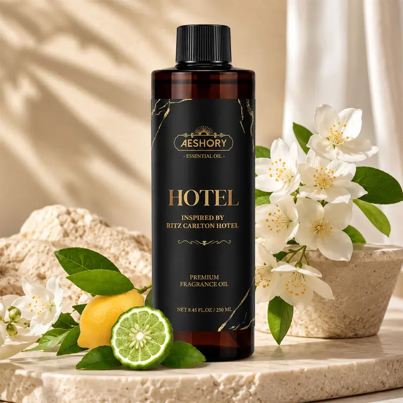 AESHORY Luxury Home Fragrance Oil for Diffusers & Sprays – 250ml Premium Hotel Scent Air Freshener, Non-Flammable, Hypoallergenic & Pet Safe Formula – Long Lasting Aromatherapy for Living Room, Bedroom, Car & Office (Inspired by 5-Star Hotels)