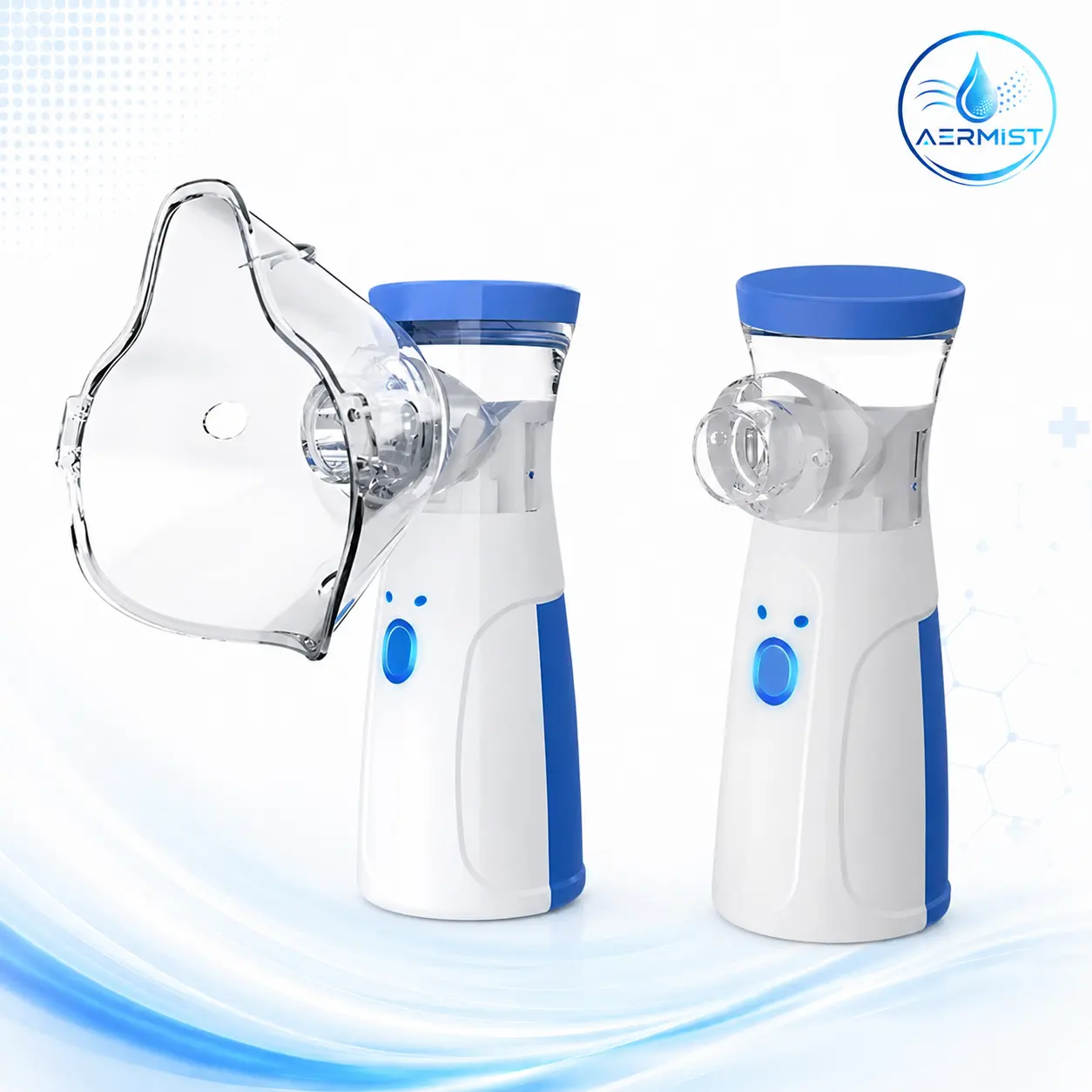 Portable Nebulizer for Adults & Kids Handheld Mesh Design – Ultrasonic Plug-in type. self-cleaning function rechargeable ultrasonic nebulizer rechargeable mesh nebulizer