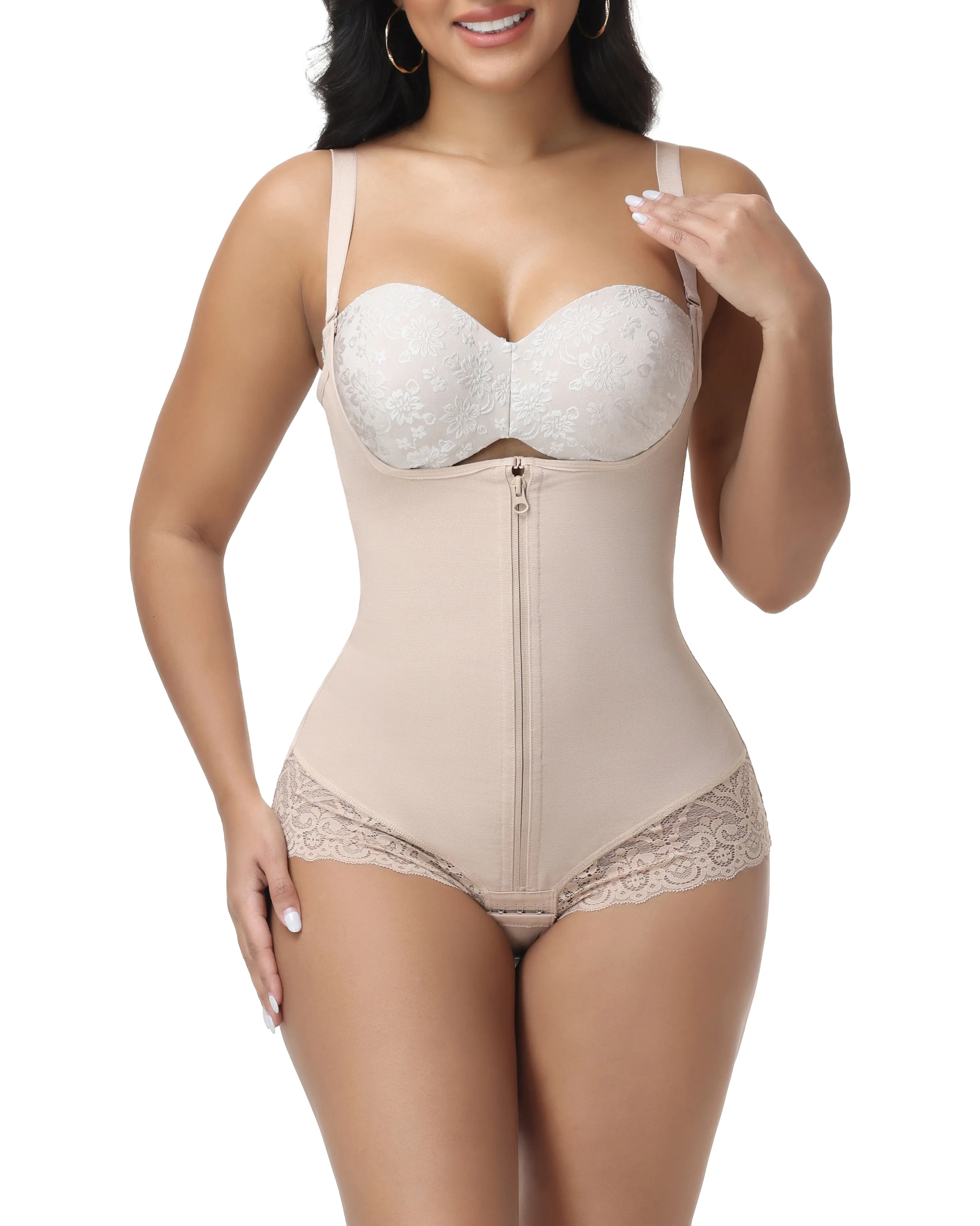 SHAPSHE Waist Trainer Bodysuit for Women Butt Lifter Faja Shapewear