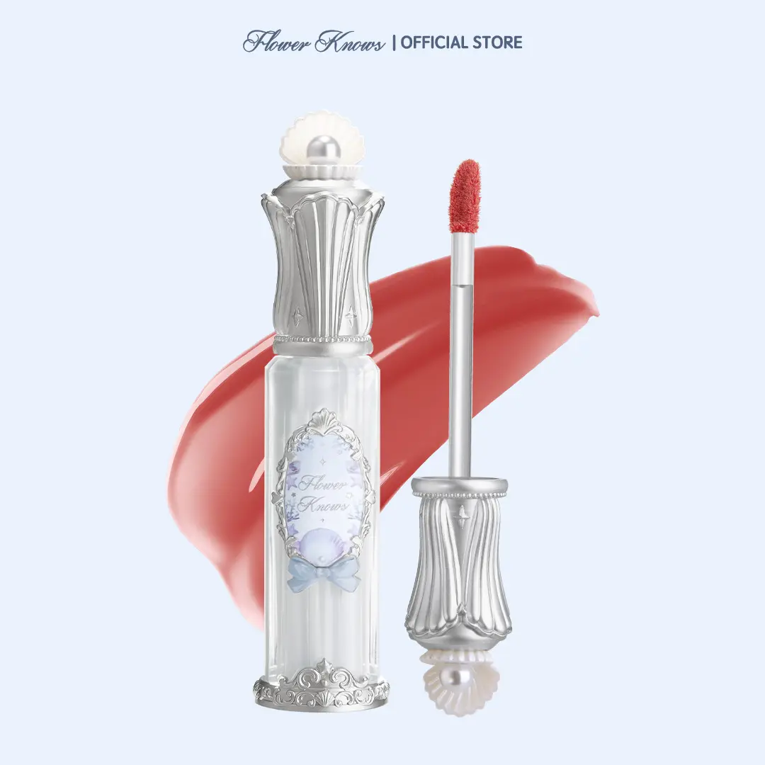 Flower Knows Shell's Jewel Collection Glossy Lipgloss, Crystal-Pearl Infused Oil-Rich Hydrating, Moisturizing Lip Therapy, Transfer-Proof, Waterproof, Long-Lasting, Summer Beauty Gift Cosmetic, #summerwins, #DealsForYouDays
