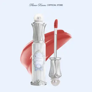 Flower Knows Shell's Jewel Collection Nourishing Lip Glaze, Hydrating & Moisturizing, Transfer-Proof, Lip Treatment, Waterproof, Long-Lasting, Lip Stain Lipgloss Lipstick Makeup Cosmetic, Summer Beauty Gift