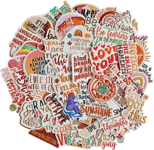 50 Pcs Boho Iron on Patches for Girl, Embroidered Positive Affirmations Iron on/Sew on Patches for Clothes, Hats, Jeans, Dress, Backpacks patch applique morale patch