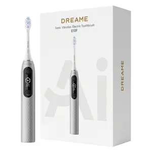 DREAME E10F Smart Sonic Electric Toothbrush, 7 cleaning modes, real-time missed brush detection + large color screen with voice guidance, powerful cleaning at 84,000 strokes per minute,App Connectivity, Comes with 6 Replacement Brush Heads