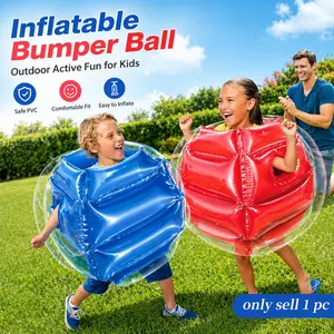 Bounce Body Bumpers, Bubble Ball Human Inflatable Collision, PVC Durable Buffer, Fun Blue Bounce Balls,Team Outdoor Backyard Fun, Inflatable Bounce Body Ball, Suits for Indoor Outdoor, Grassland or Other Outdoors Entertainment