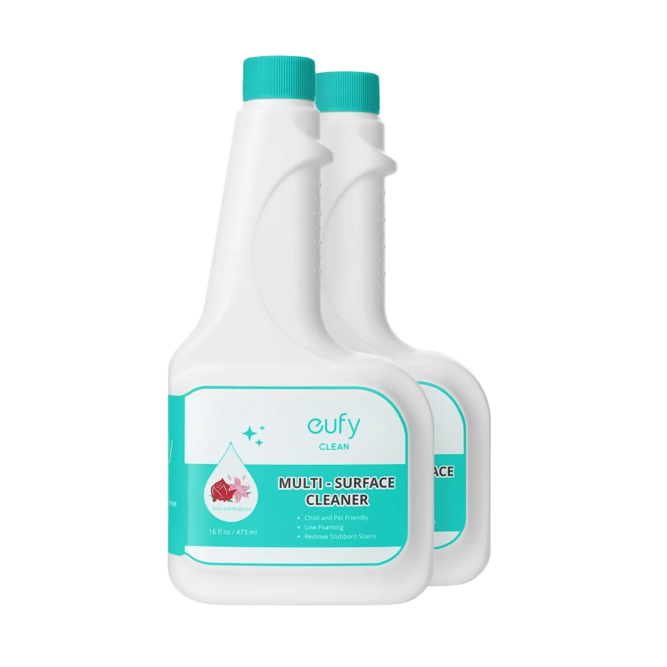 eufy RoboVac Hard Floor Cleaning Solution (2 Bottles), Dilution Ratio 1:200, 473 ml, Floor Cleaner, Eco-Friendly, Plant-Based,Compatible with Omni C20, X8 Pro, X10 Omni, G series, L Series