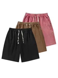 CCCMAI Men's Simple Sports Shorts, made from lightweight quick-dry fabric, suitable for summer running and fitness wear. Loose and breathable knee-length design, comfortable and casual, effortlessly versatile