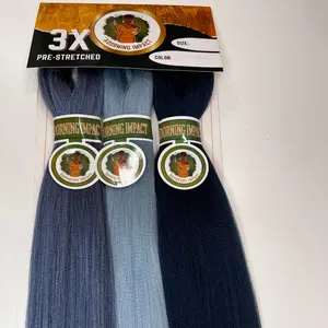 Dream Mix ( Deep Blue-Grey : Light Blue-Grey : Navy Blue ) Braiding Extensions