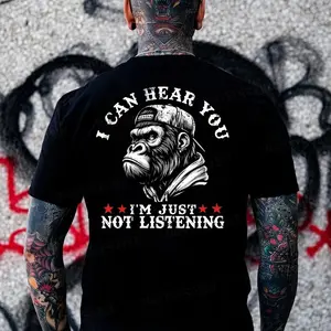 I Can Hera You I Am Just Not Listening Monkey T-shirt