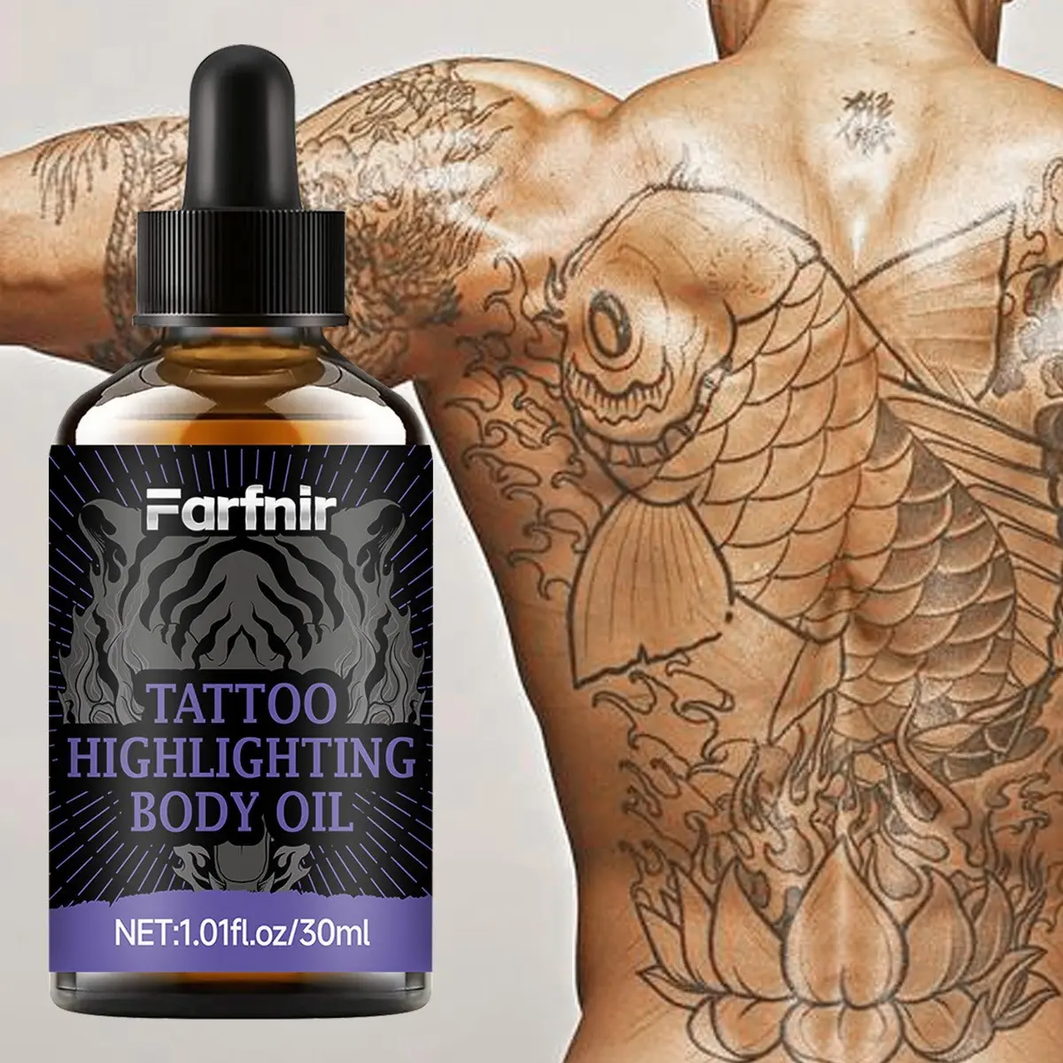Tattoo Care Oil, Tattoo Aftercare, Tattoo Highlighter Oil, Pattern Color Fix, Moisturizing and Enhancing, Essential for Tattoo Maintenance