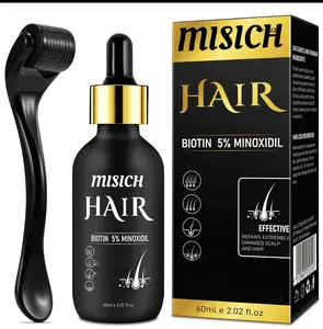 Minoxidil Hair Growth Serum for Men and Women, 5% Minoxidil with Biotin for Scalp Hair Loss and Thinning, Promotes Natural Thicker, Longer, Fuller Healthier Hair, 2.02 oz