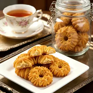 Classic Baked Gourmet Cookies - Rich, Crunchy, Melt-in-Your-Mouth Biscuit Snack Food