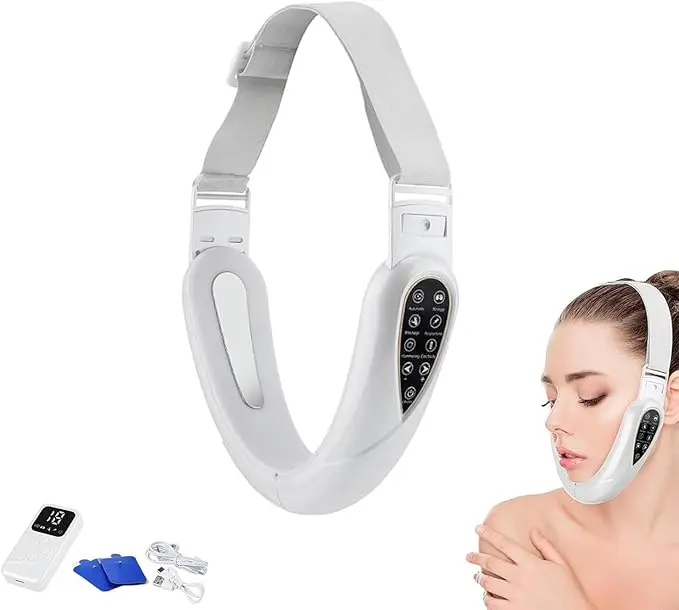 4-in-1 Multifunctional Facial Sculpting Massager - Daily Face Lifting Kit, Facial Beauty Instrument, Skin Care Machine & Skin Firming Tool with Adjustable Modes, Intensities for Anti-Sagging (White)