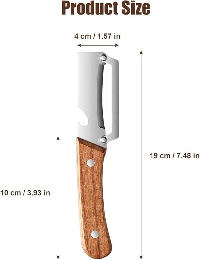 Multi-Functional Vegetable Peeler for Kitchen, 2026 New Stainless Steel Peeler with Wooden Handle and Bottle Opener, Kitchen Tool for Fruit Veggie Pumpkin, Gifts for Mom (2PCS) Multi-Functional Vegetable Peeler for Kitchen, 2026 New Stainless Steel Peeler with Wooden Handle and Bottle Opener, Kitchen Tool for Fruit Veggie Pumpkin, Gifts for Mom (2PCS)