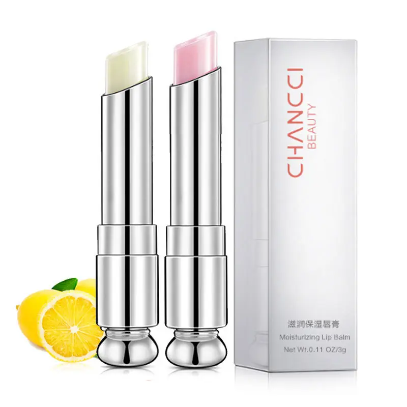 2-Piece Lip Balm Set, 24HR Hydrating and Long-Lasting Plumping Formula for Smooth Lips, Strawberry & Lemon Fruit Aroma