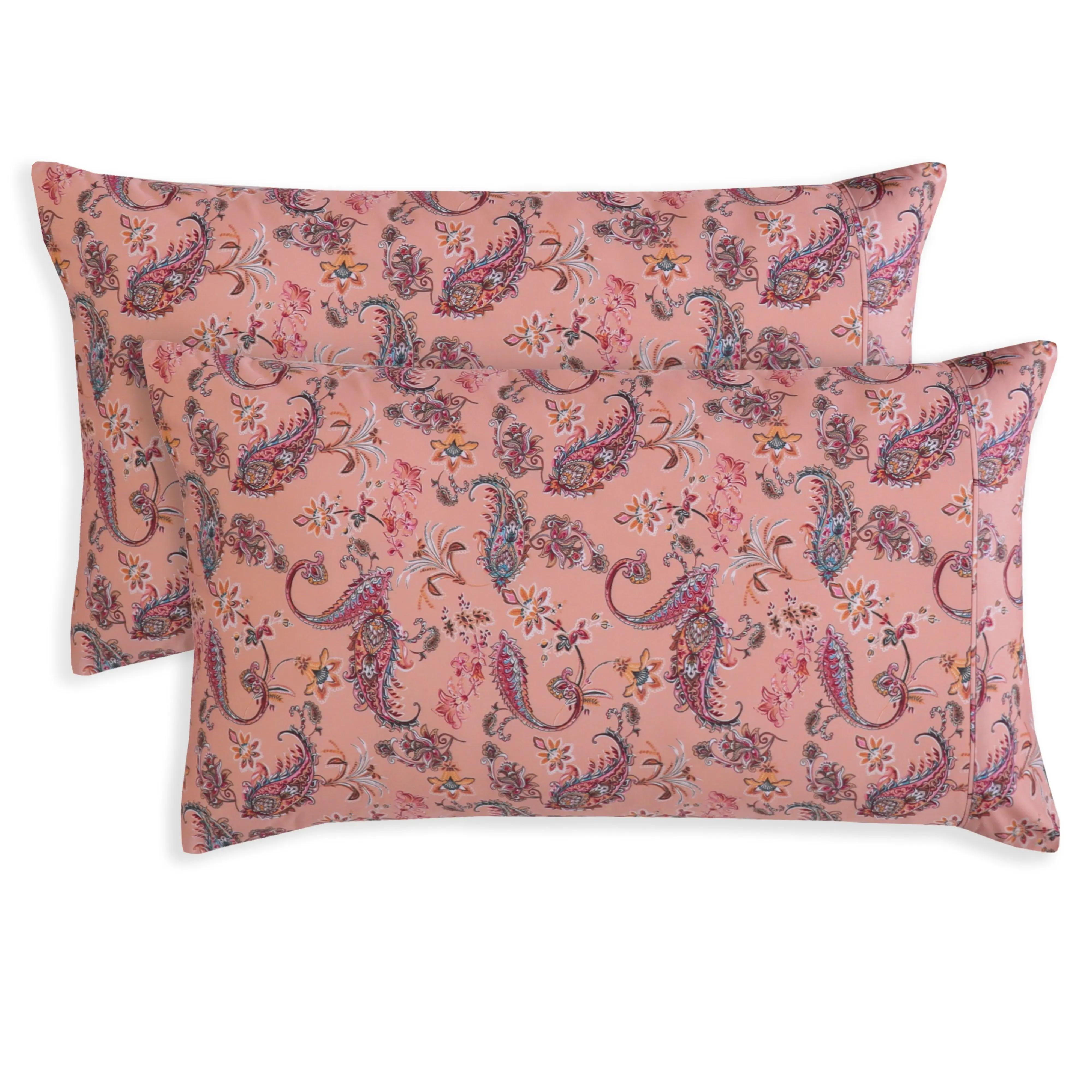 Elegant Comfort Paisley Print Pillowcases – Cool Durable Microfiber Pillow Covers for Stylish Bedroom Decor