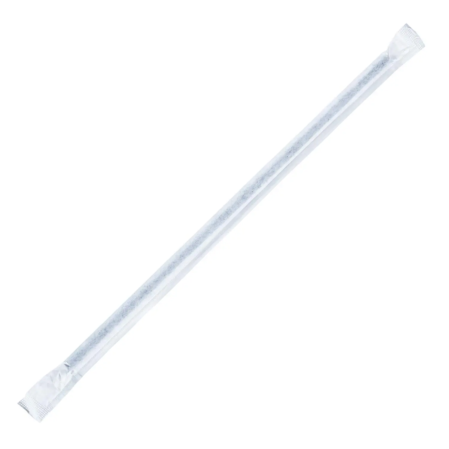 [2,500 pcs] Karat 9'' Giant Straws (8mm) Paper Wrapped, Black