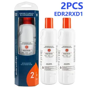 EDR2RXD1 Water Filter 2 Replacement, Compatible with Whirlpool W10413645A, Everydrop Filter 2, P9KB2L, P9RFKB2L, Whirlpool WRX986SIHV, WRX986SIHZ, WRF757SDHZ, 2 Pack