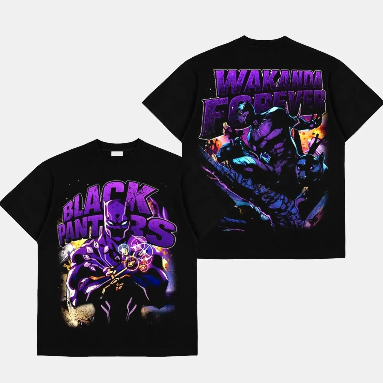 Black Panther Premium Cotton T-Shirt , The Black Panther Fans T-Shirt, Wakanda Fans Club T-Shirt, Dark Superhero T-Shirt, Comic Book Fans T-Shirt, Superhero Graphic Tee. MY9
