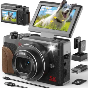 NBD 5K Retro Digital Camera 64MP Vlogging Camera with 3" Flip Screen 18X Zoom 2 Batteries for Teens and Adults NBD 5K Retro Digital Camera 64MP Vlogging Camera with 3" Flip Screen 18X Zoom 2 Batteries for Teens and Adults