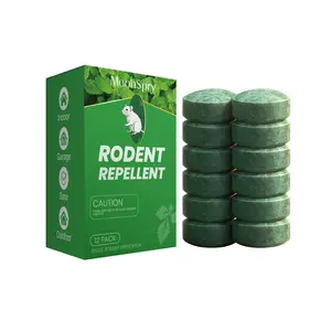 Peppermint Rodent Repellent Balls 12 Pack, Natural Mint Scent Mouse Repellent for Indoor and Outdoor Use, Long Lasting Pest Deterrent for Mice, Rats, Ants and Cockroaches, Safe for Home Garage Attic Basement