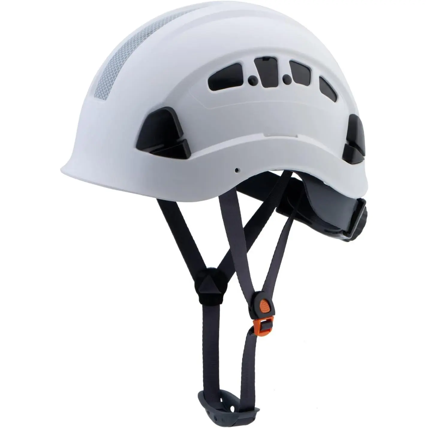 UNINOVA OSHA Safety Hard Hat with 6-pt Adjustable Suspension, Arborist Climbing Helmet with Reflective Tape for High Visibility Construction, Gas Work, Forestry, Comfortable Fit, General Industry