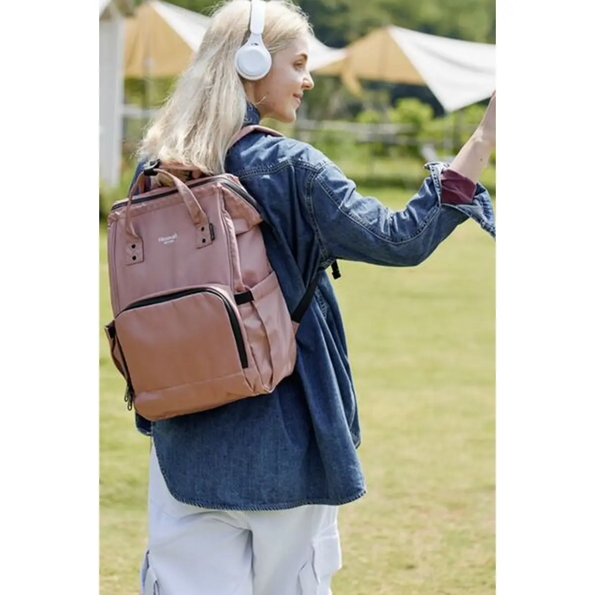 Himawari Waterproof and Anti-Theft Nylon Backpack Bag Does not apply