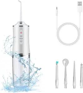 Wireless Four-in-One Water Flosser - Portable Dental Cleaner, Multiple Modes, 4 Nozzles, Travel Charging - Neutral Oral Care, Perfect Gift