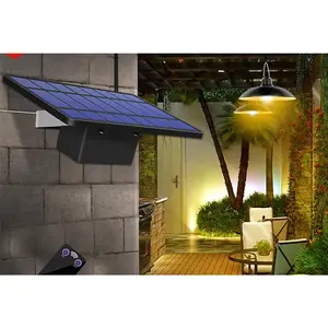 One Solar panel for one or two outdoor garden lights